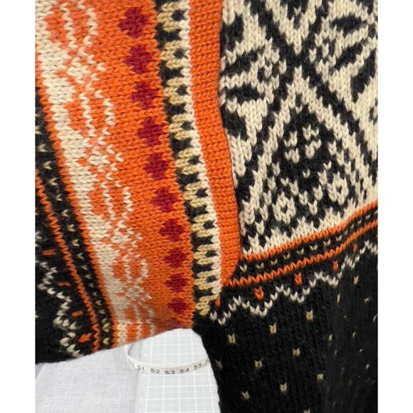 Disegna d'Italia Alpine Expedition Men's L Nordic Full-Zip Sweater Wool Blend - Picture 9 of 15